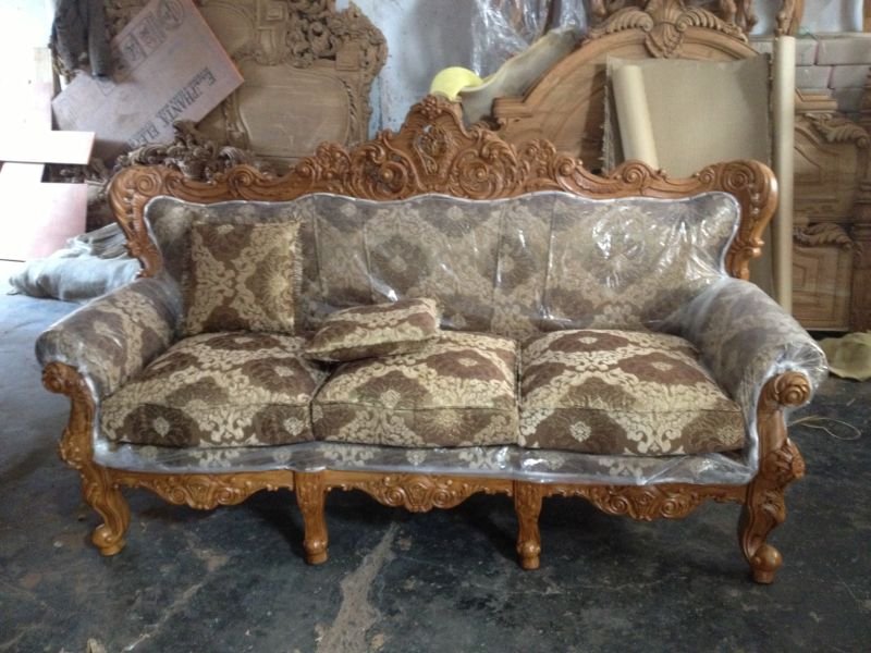 Wooden Sofa Set 02