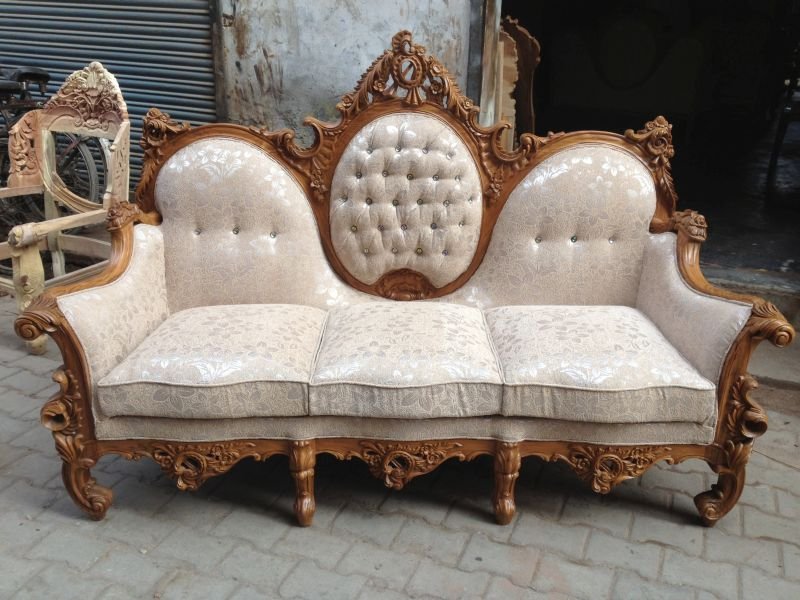 Wooden Sofa Set 04
