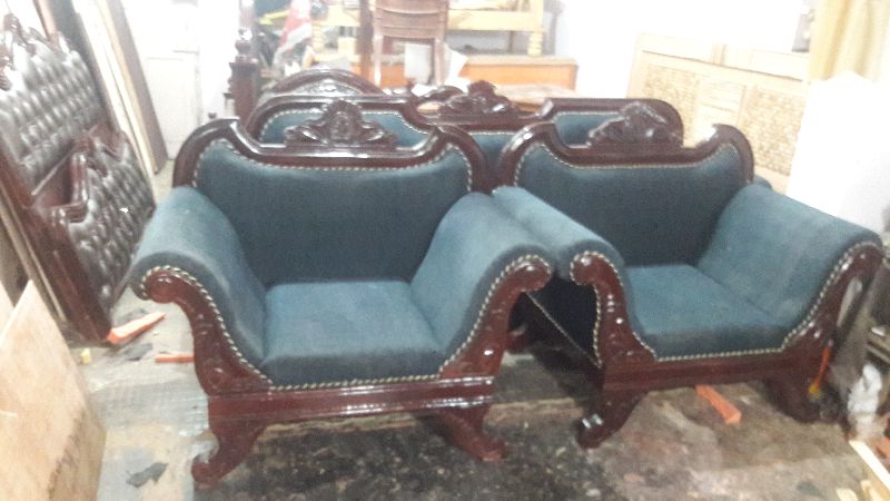 Wooden Sofa Set 03