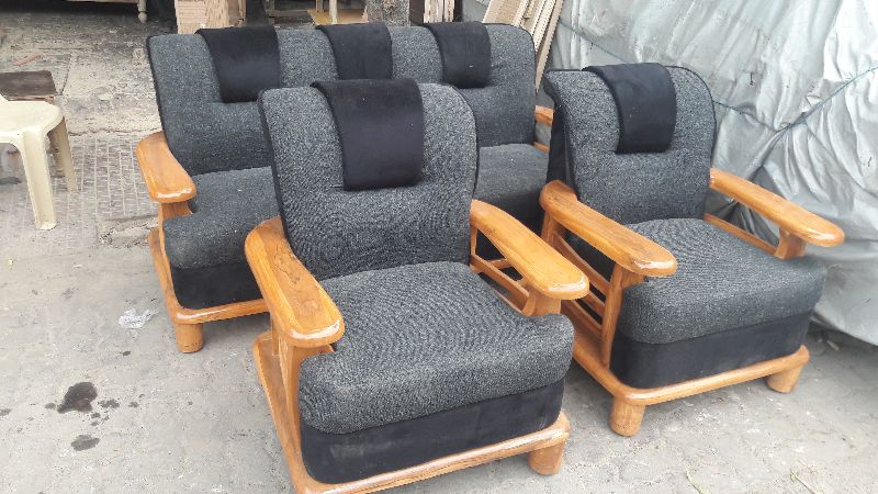 Wooden Sofa Set 04