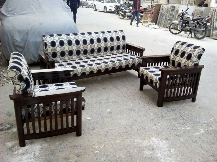 Wooden Sofa Set 05