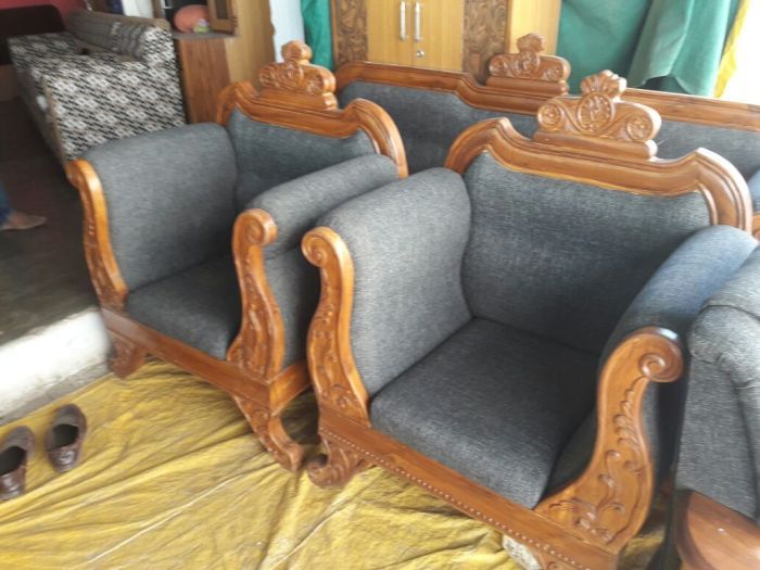 Wooden Sofa Set 08