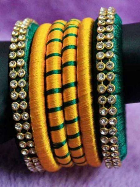 Silk Thread Jewellery Set 05