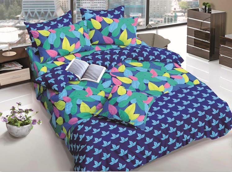 Blue Designer Cotton Bed Sheets