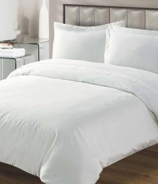 White Color Plain Bed Sheet