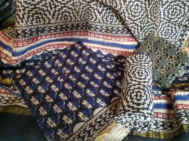 Chanderi Cotton Unstitched Suit 02