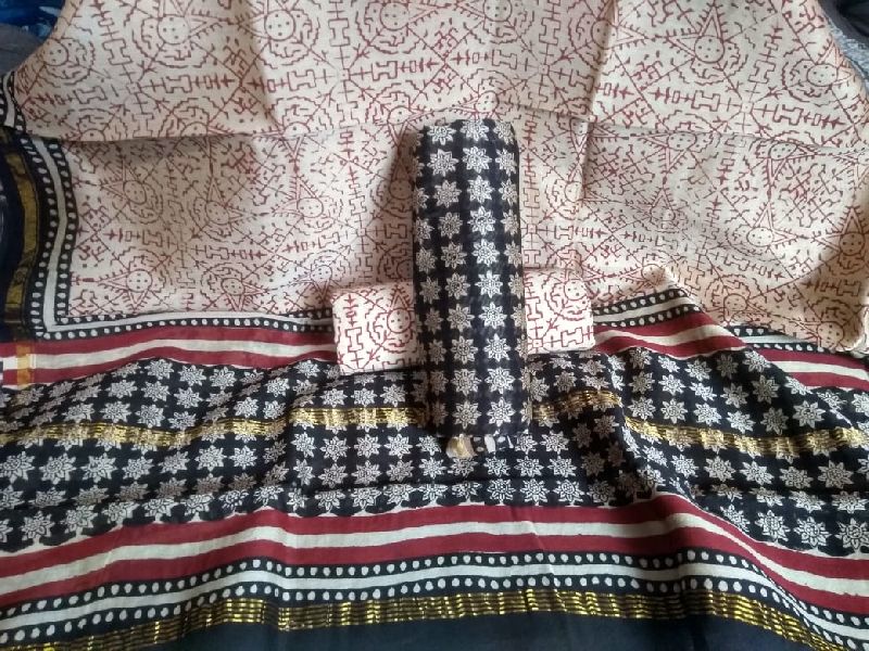 Chanderi Cotton Unstitched Suit 04