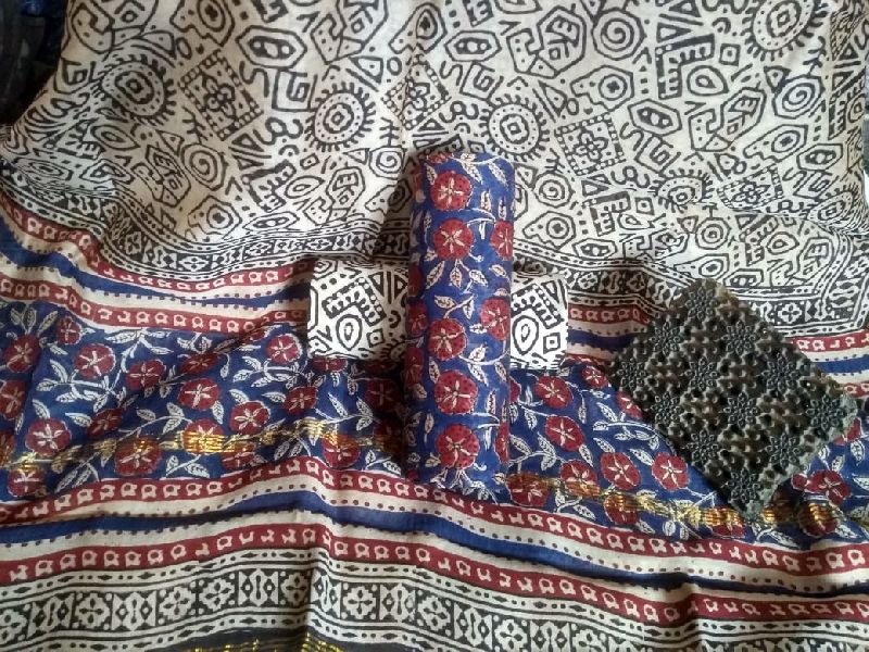 Chanderi Cotton Unstitched Suit 05