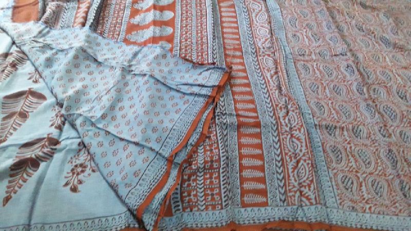 Georgette Bagh Printed Saree 01