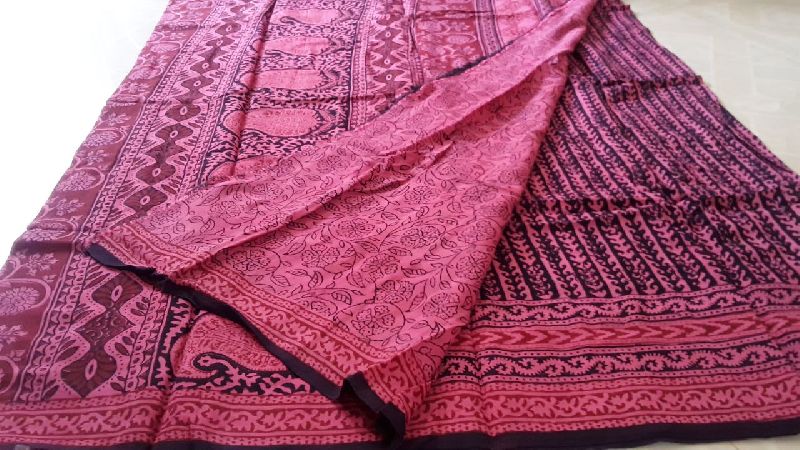 Georgette Bagh Printed Saree 07