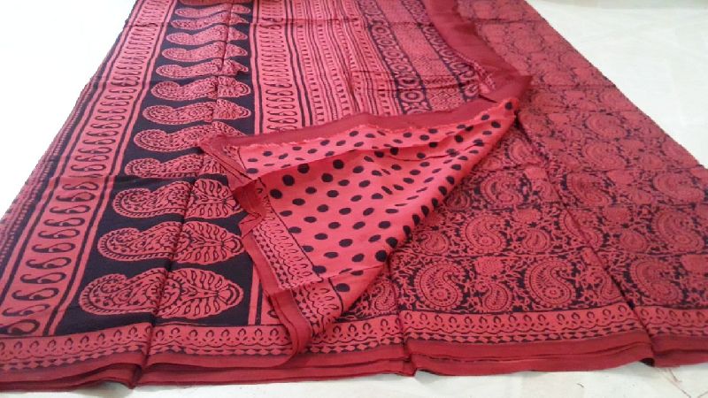 Georgette Bagh Printed Saree 09