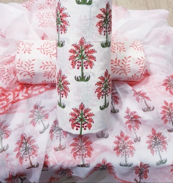 Jaipuri Cotton Unstitched Suit 09