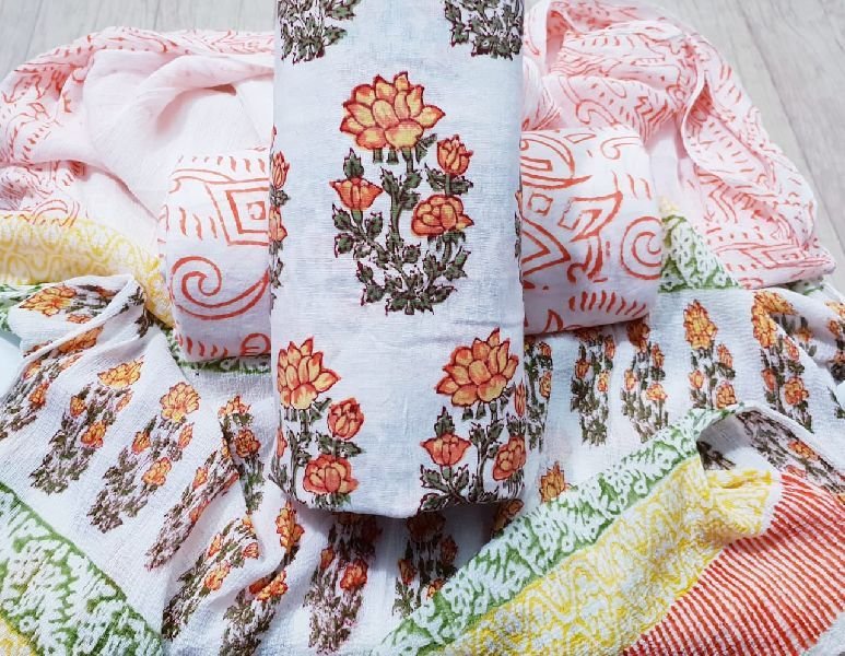 Jaipuri Cotton Unstitched Suit 10