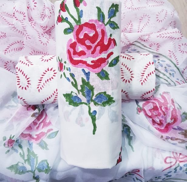 Jaipuri Cotton Unstitched Suit 15