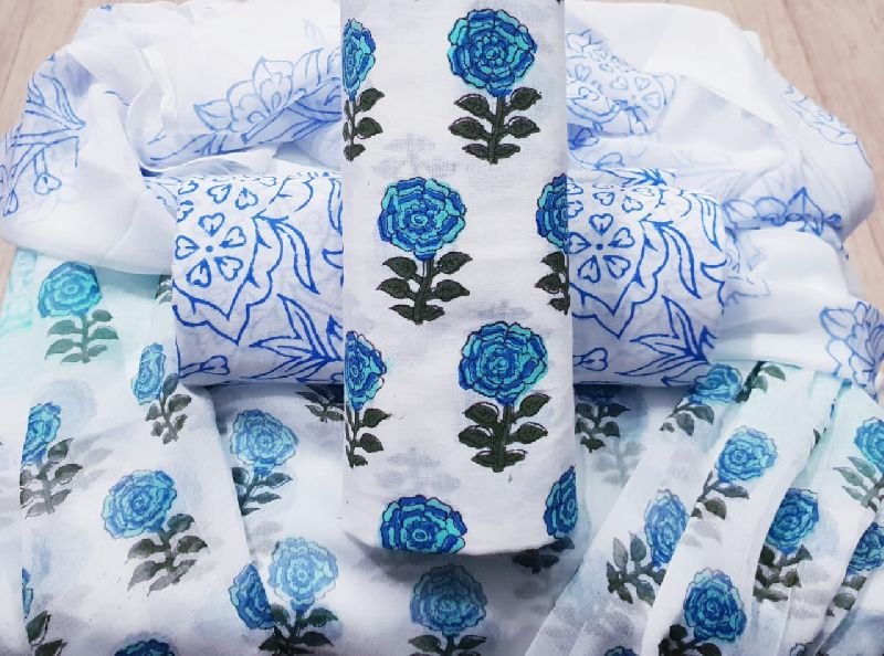 Jaipuri Cotton Unstitched Suit 17