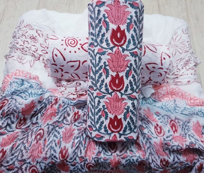 Jaipuri Cotton Unstitched Suit 20