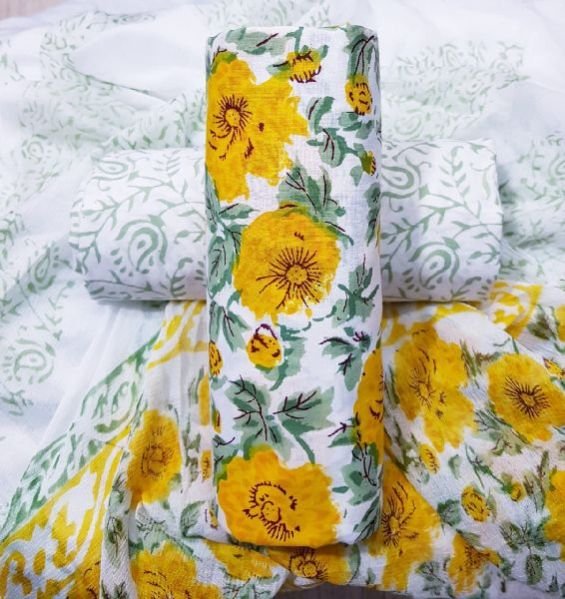 Jaipuri Cotton Unstitched Suit 24