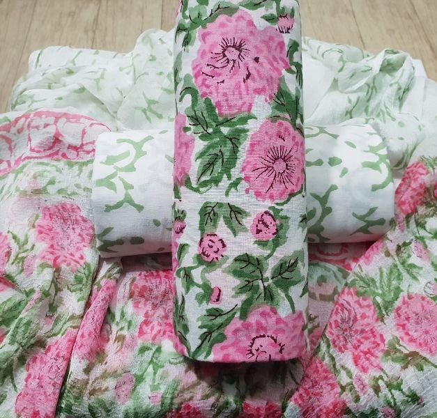 Jaipuri Cotton Unstitched Suit 26