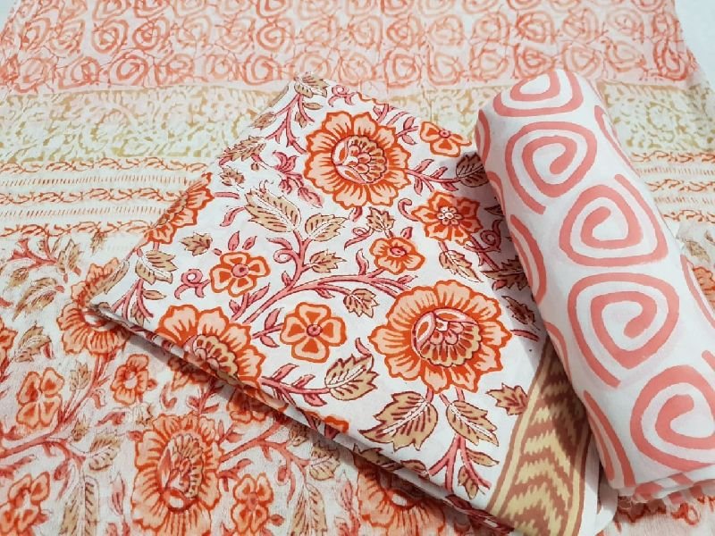 Jaipuri Cotton Unstitched Suit 27