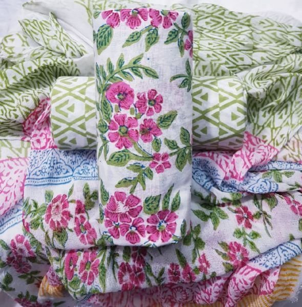 Jaipuri Cotton Unstitched Suit 31