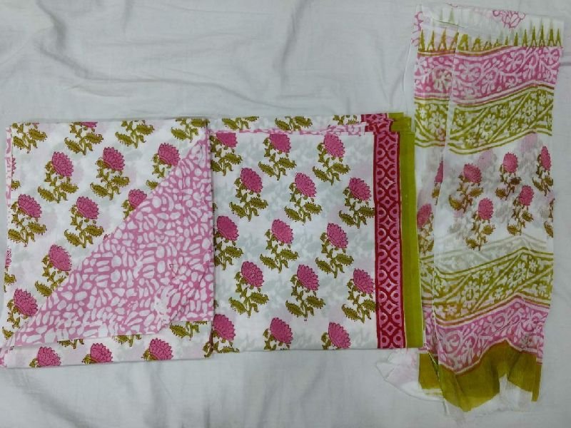 Jaipuri Cotton Unstitched Suit 35