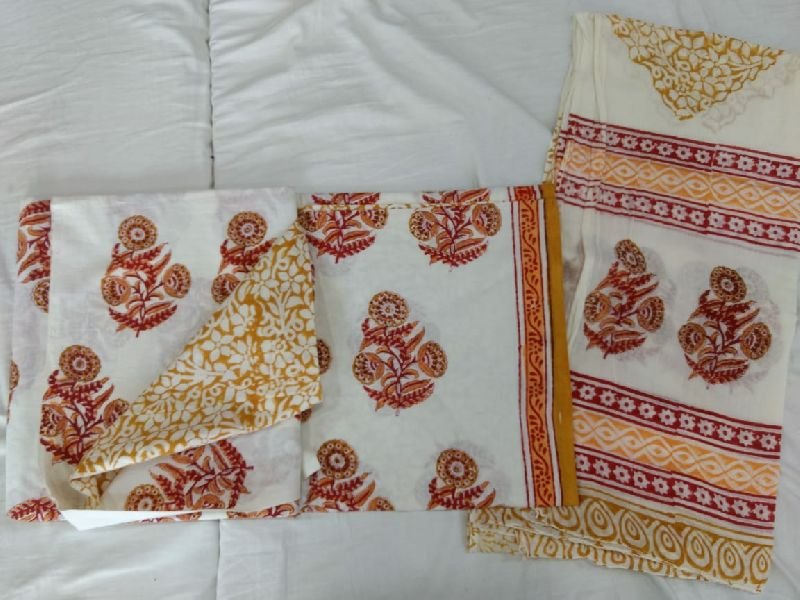 Jaipuri Cotton Unstitched Suit 36
