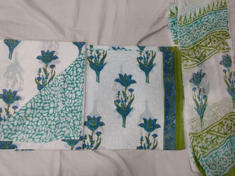 Jaipuri Cotton Unstitched Suit 37