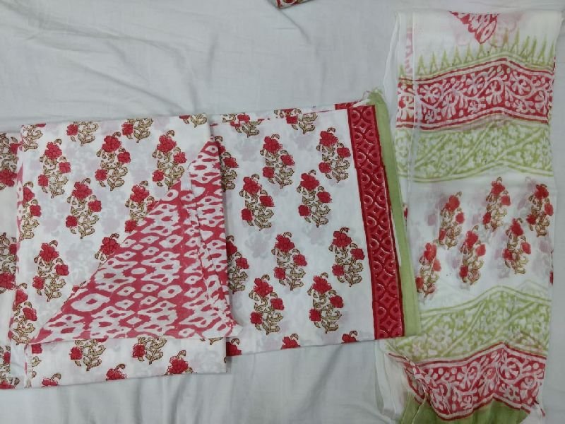 Jaipuri Cotton Unstitched Suit 39