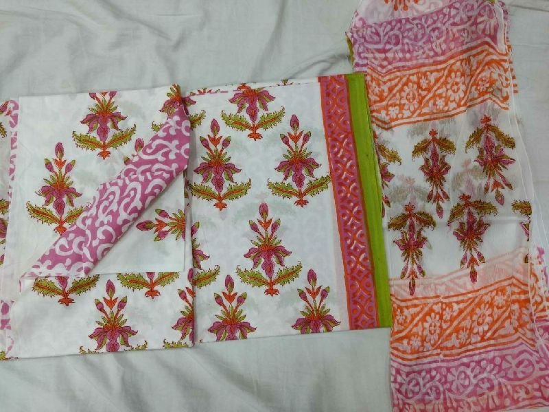 Jaipuri Cotton Unstitched Suit 43