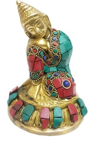 Bronze Sculpture Buddha Resting Statue for Gifting  01