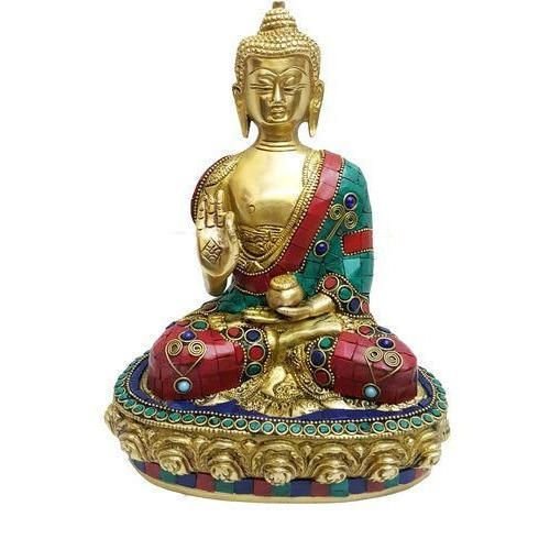 Brass Designer Buddha Statue 02