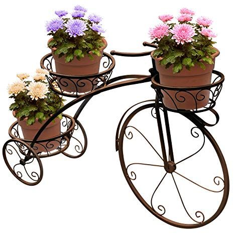 Iron Tricycle Plant Stand 01