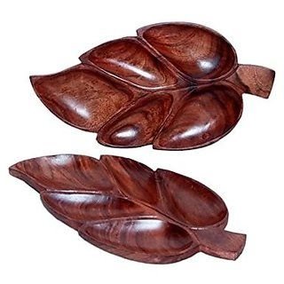 Wooden Leaf Tray 01