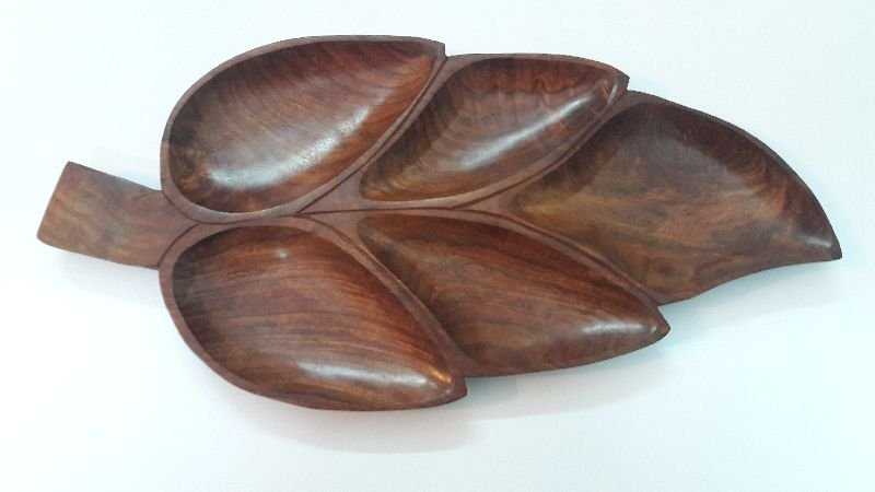 Wooden Leaf Tray 03