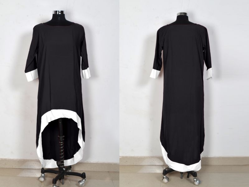 D-220 Magic Black Western Dress 05