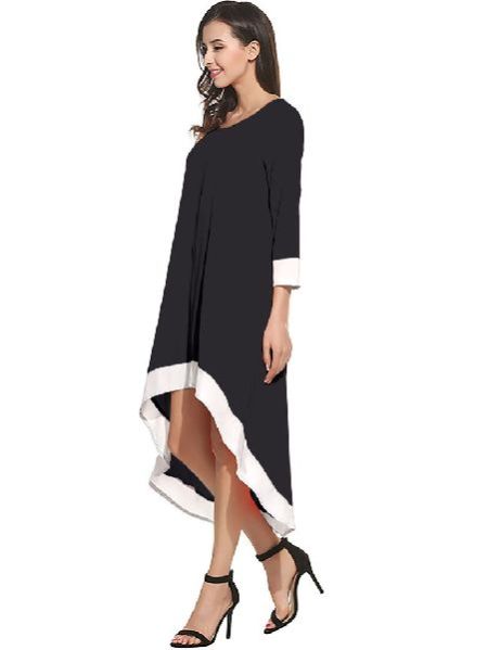 D-220 Magic Black Western Dress 02