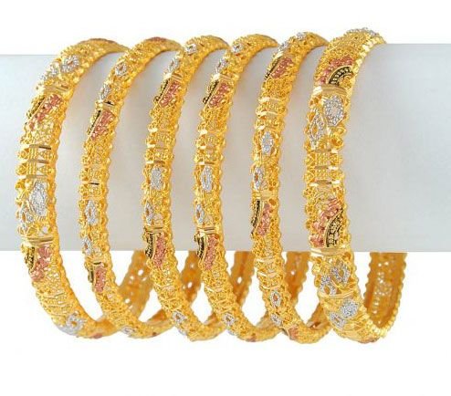 Gold Bangles 09