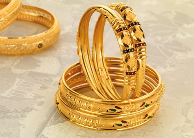 Gold Bangles 18