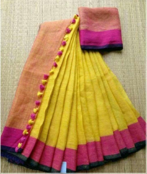 Linen Sarees 02