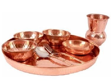 Copper Thali Set