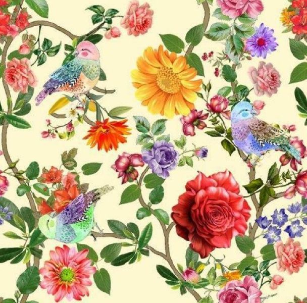 Silk Digital Printed Fabric 01