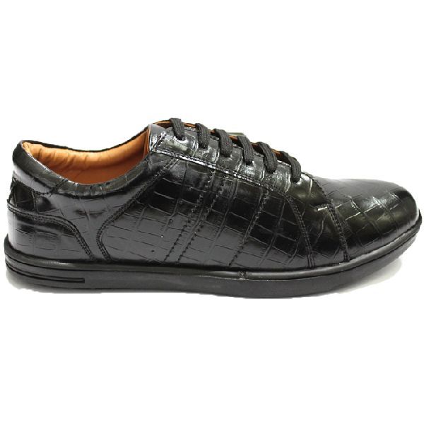 Faux Leather Croco Scaled Sneakers 03