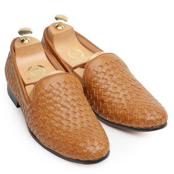 Brown Woven Moccasins 01