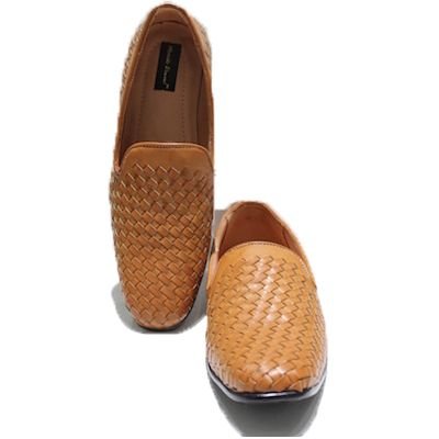 Brown Woven Moccasins 02