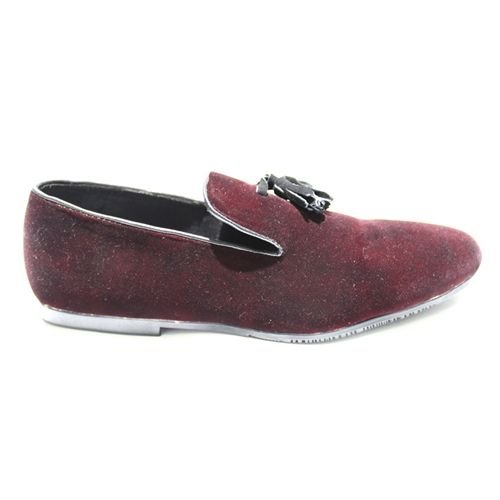 Tassel Wine Suede Shoes 02