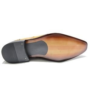 Pure Leather Tassel Patent Black Slip Ons 03