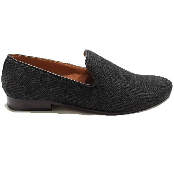 Faux Leather Dark Grey Slip Ons 02
