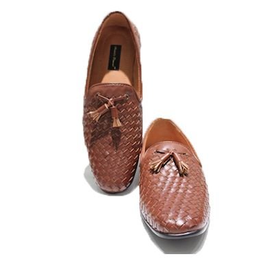 Tassel Chocolatey Woven Moccasins 02