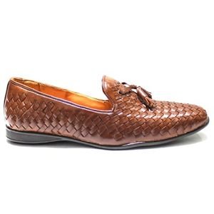 Tassel Chocolatey Woven Moccasins 03