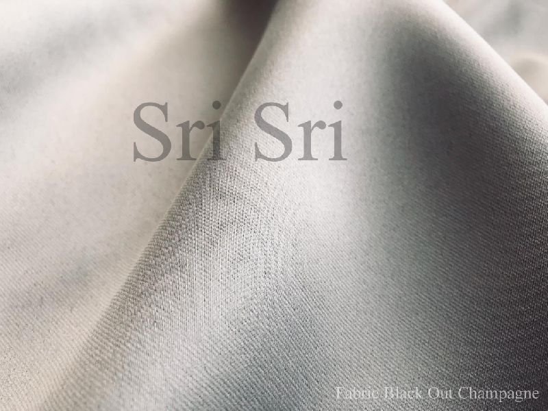 Blackout Champagne Curtain Fabric